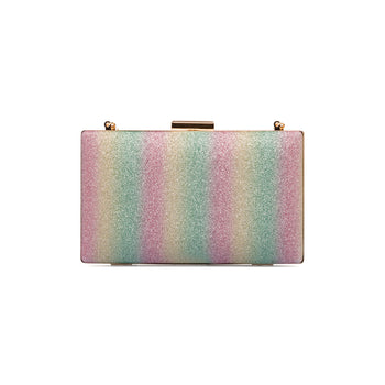 Clutch arcobaleno glitterata da donna Romeo Gigli Milano Eleos, Borse e accessori Donna, SKU b514000256, Immagine 0